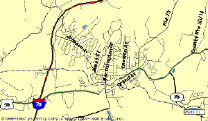 Bridgeport map